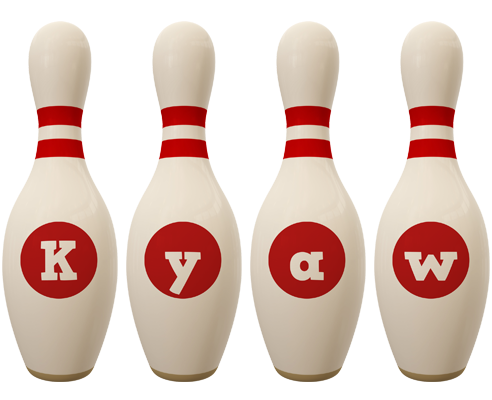 Kyaw bowling-pin logo