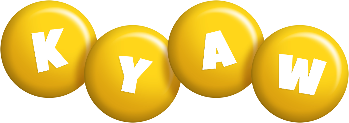 Kyaw candy-yellow logo