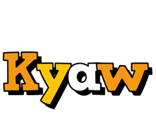 Kyaw cartoon logo