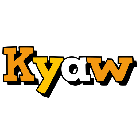 Kyaw cartoon logo