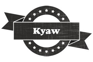 Kyaw grunge logo