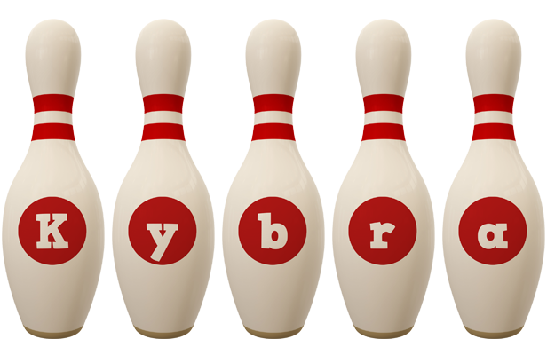 Kybra bowling-pin logo