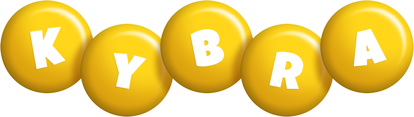 Kybra candy-yellow logo
