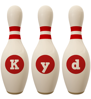 Kyd bowling-pin logo