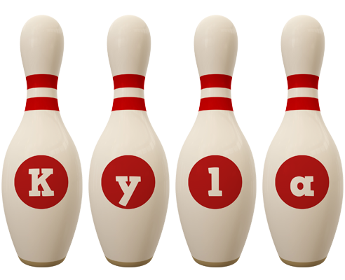 Kyla bowling-pin logo