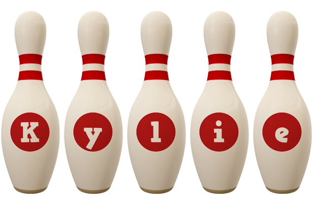 Kylie bowling-pin logo