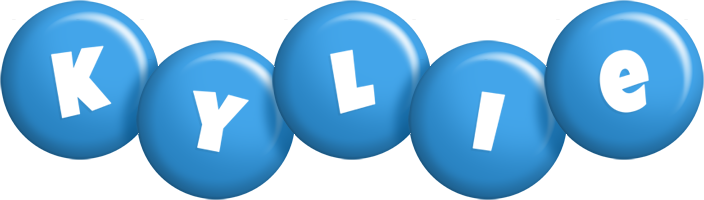 Kylie candy-blue logo