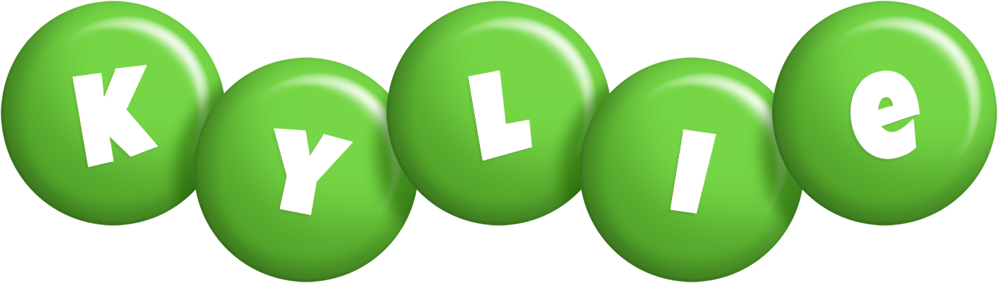 Kylie candy-green logo