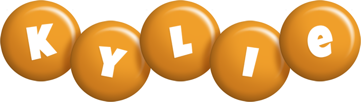 Kylie candy-orange logo