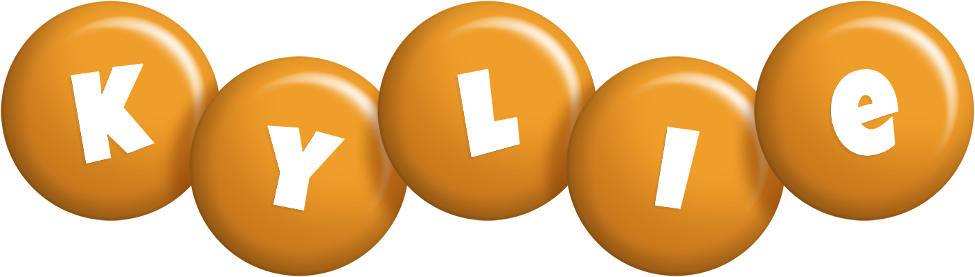 Kylie candy-orange logo