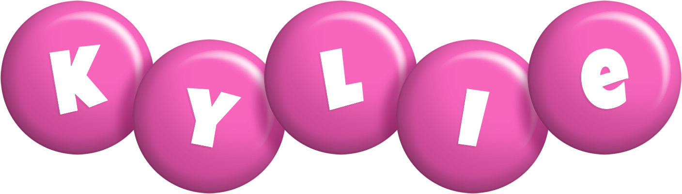 Kylie candy-pink logo