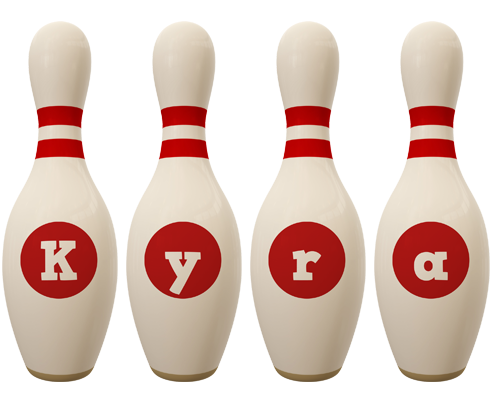 Kyra bowling-pin logo