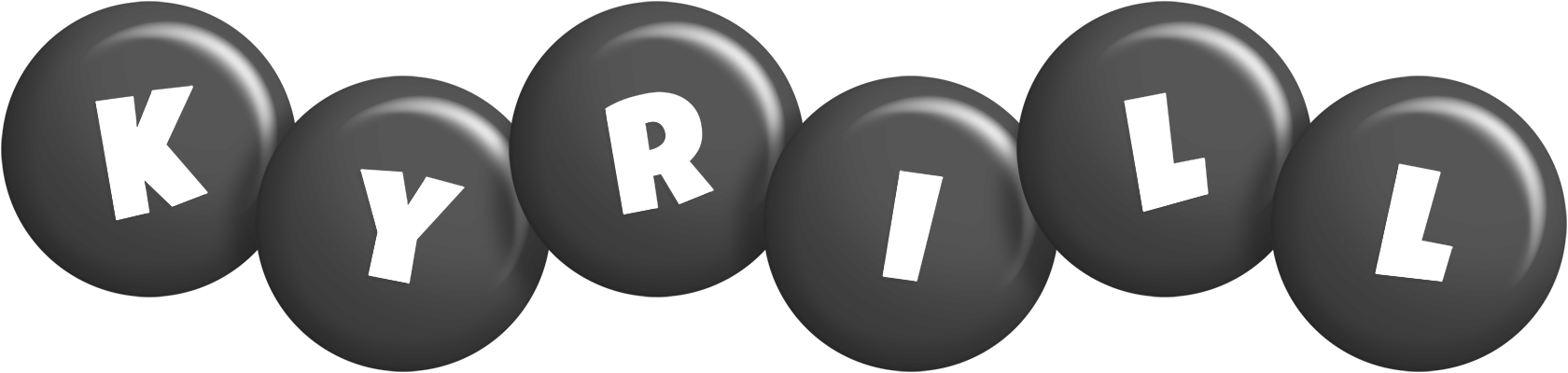 Kyrill candy-black logo