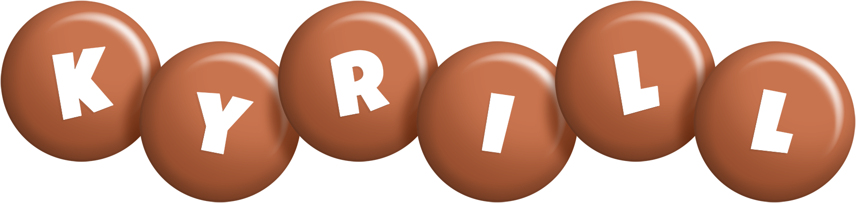Kyrill candy-brown logo