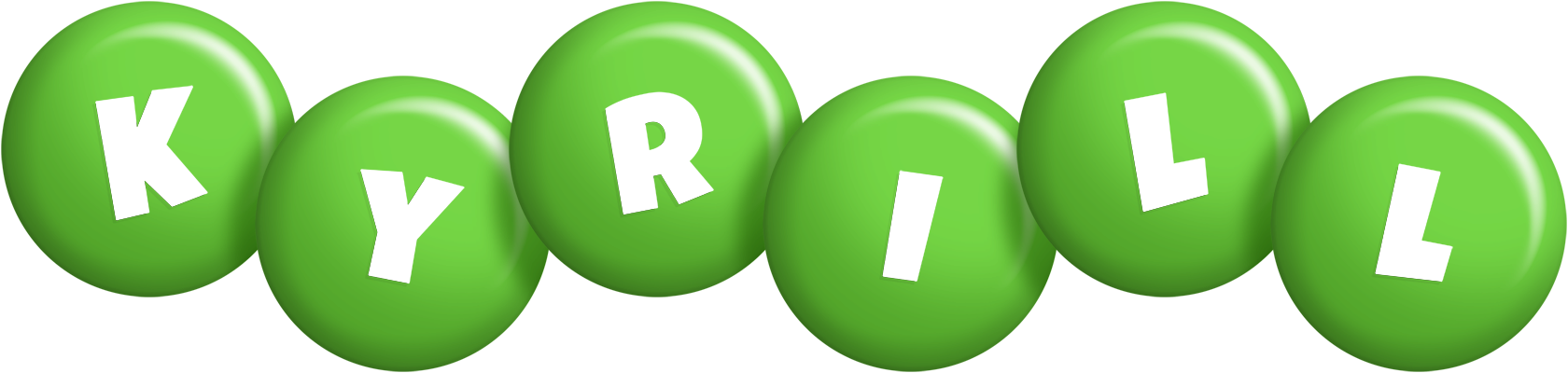 Kyrill candy-green logo