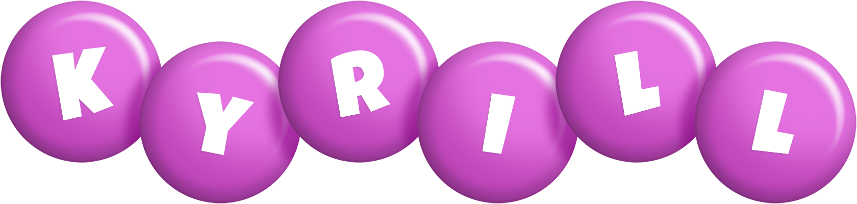 Kyrill candy-purple logo
