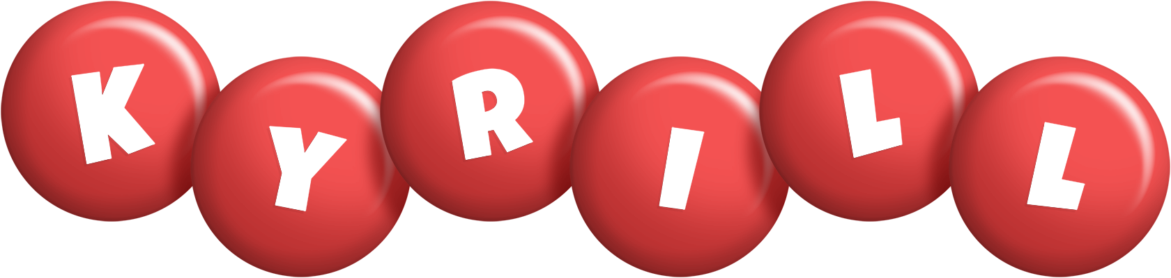 Kyrill candy-red logo