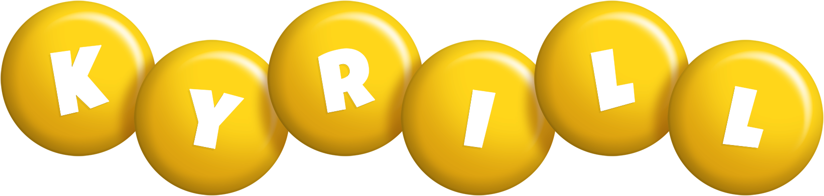 Kyrill candy-yellow logo