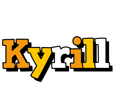 Kyrill cartoon logo