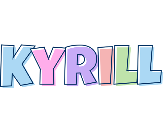 Kyrill pastel logo
