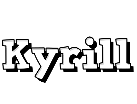 Kyrill snowing logo