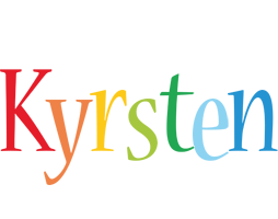 Kyrsten birthday logo