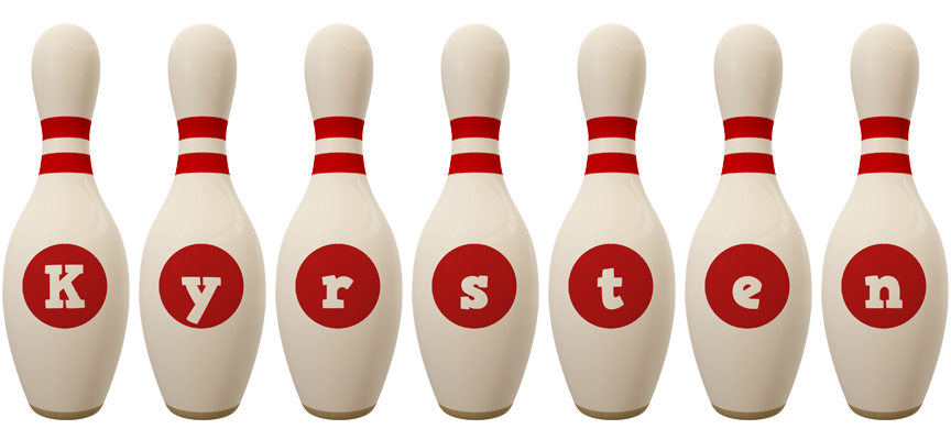 Kyrsten bowling-pin logo