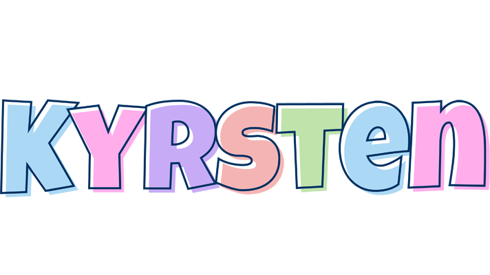 Kyrsten pastel logo