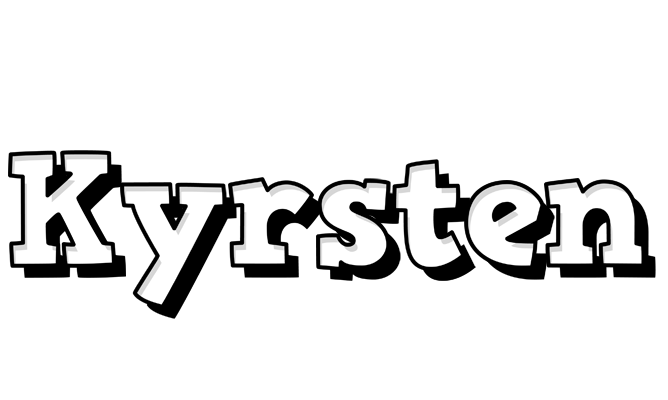 Kyrsten snowing logo