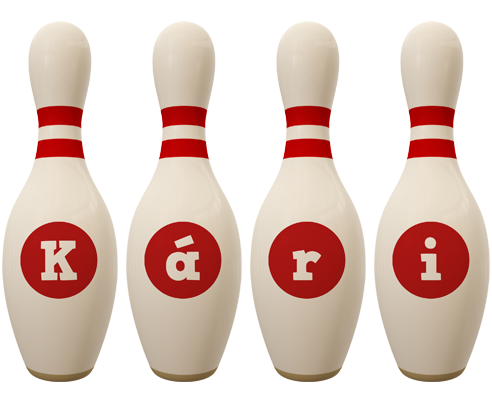 Kári bowling-pin logo