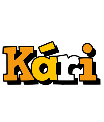 Kári cartoon logo