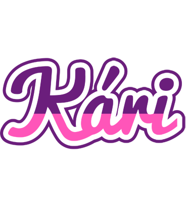 Kári cheerful logo
