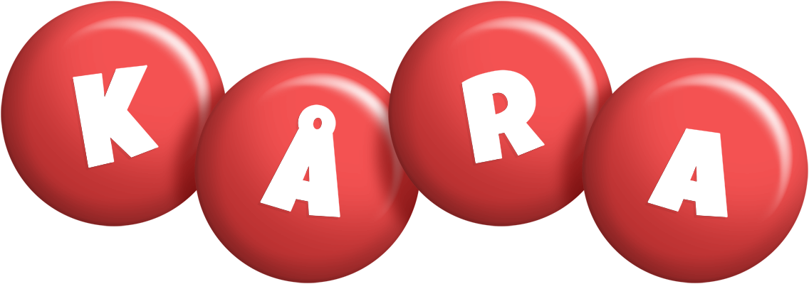 Kåra candy-red logo