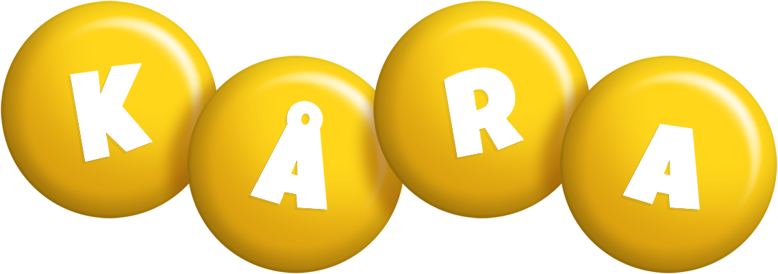 Kåra candy-yellow logo