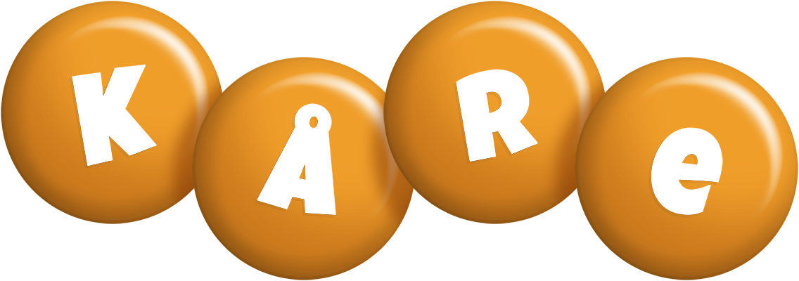 Kåre candy-orange logo