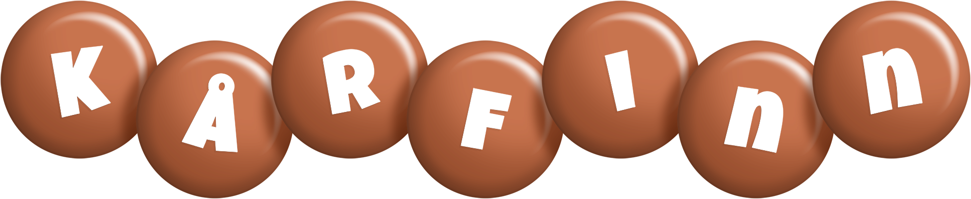 Kårfinn candy-brown logo