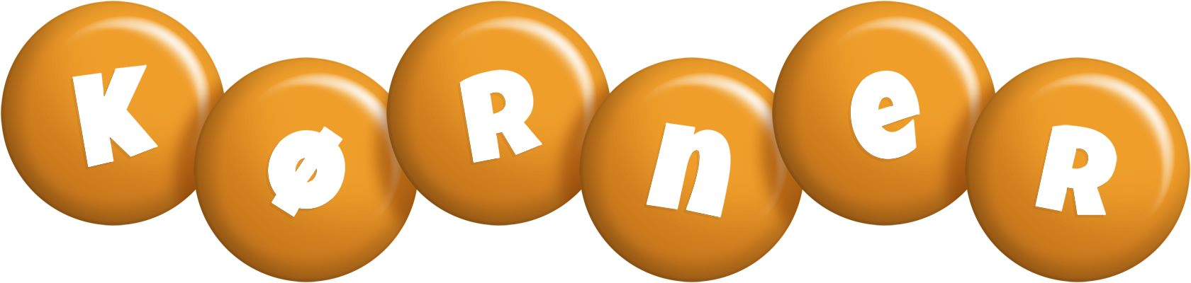 Kørner candy-orange logo