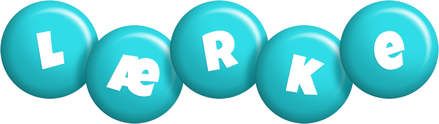 Lærke candy-azur logo
