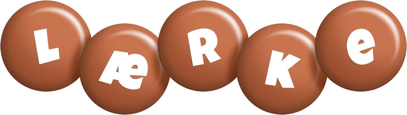 Lærke candy-brown logo