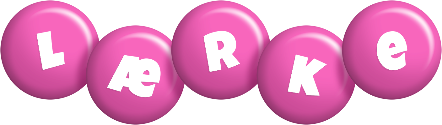 Lærke candy-pink logo
