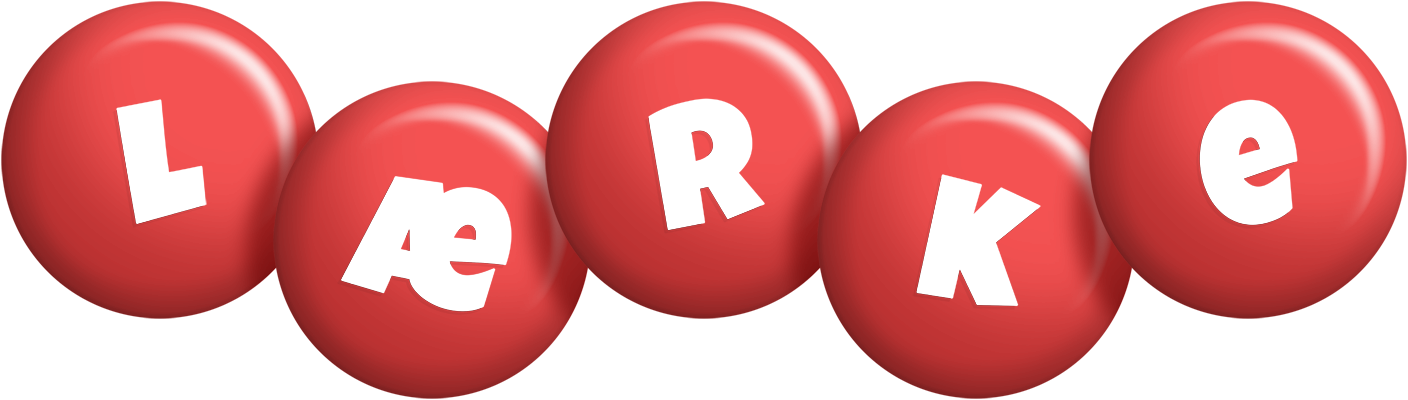 Lærke candy-red logo