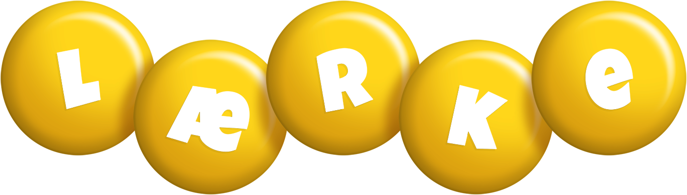 Lærke candy-yellow logo