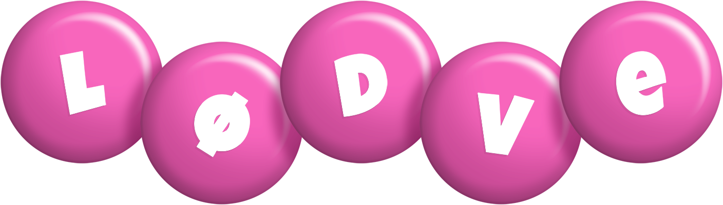 Lødve candy-pink logo