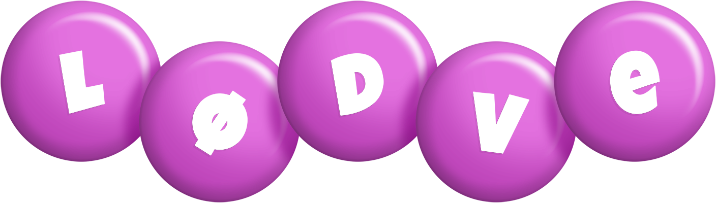 Lødve candy-purple logo