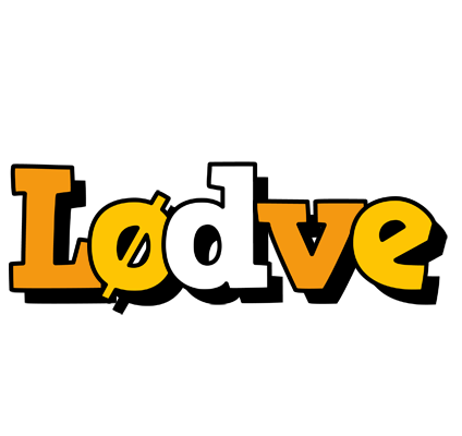 Lødve cartoon logo