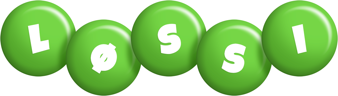 Løssi candy-green logo