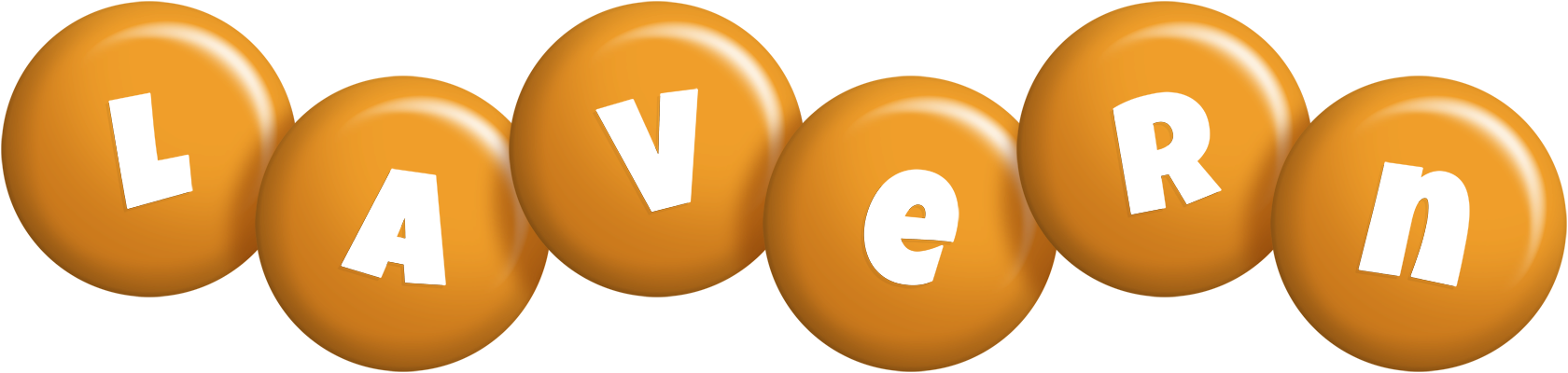 LaVern candy-orange logo