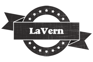 LaVern grunge logo