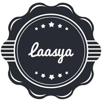 Laasya badge logo