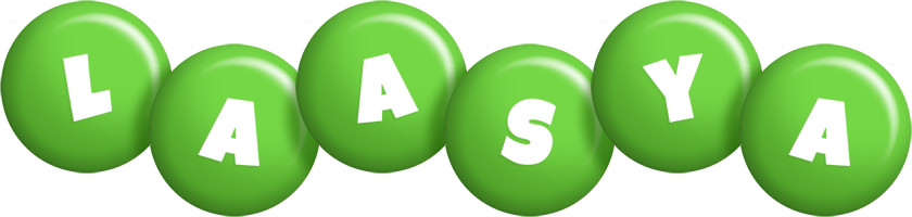 Laasya candy-green logo